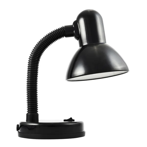 Svart office bordslampa isolerade — Stockfoto