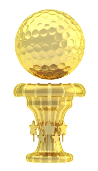 Auszeichnung Golfball Sport Trophäe — Stockfoto