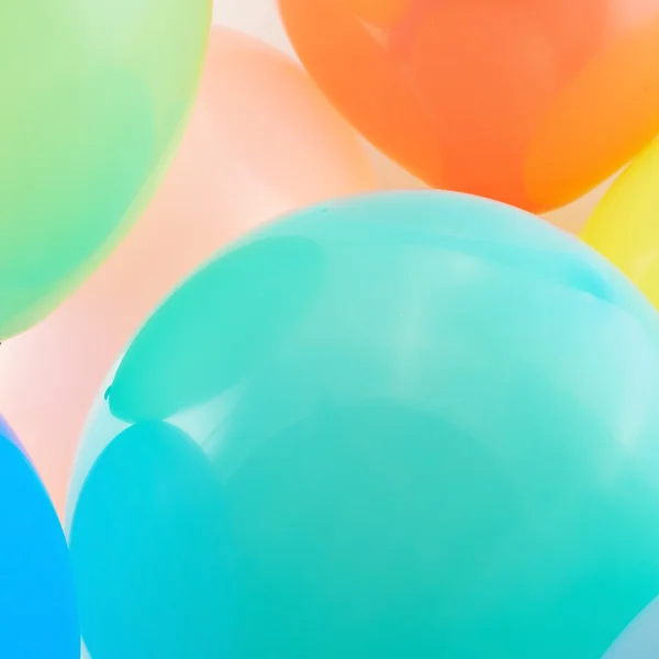 Närbild uppblåst ballong sammansättning — Stockfoto