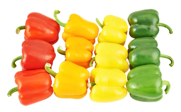 Colorful sweet bell peppers — Stock Photo, Image