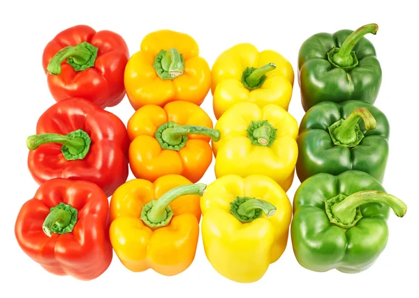 Colorful sweet bell peppers — Stock Photo, Image