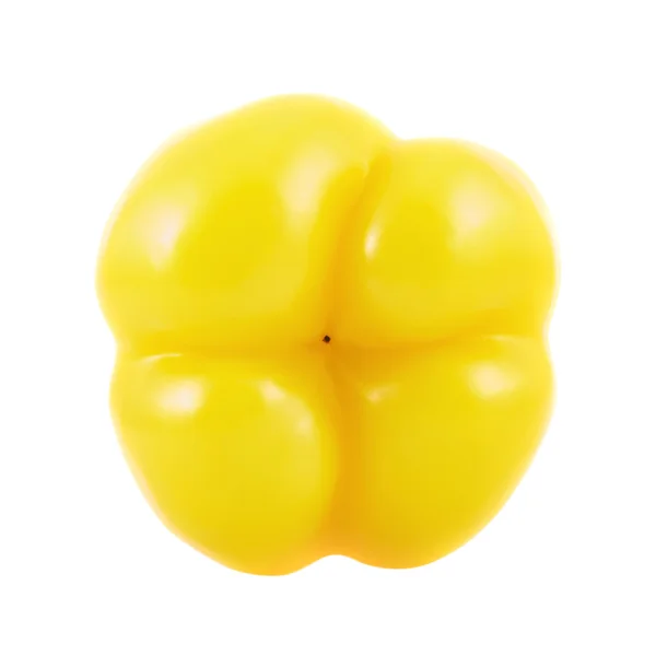 Dolce peperone giallo isolato — Foto Stock