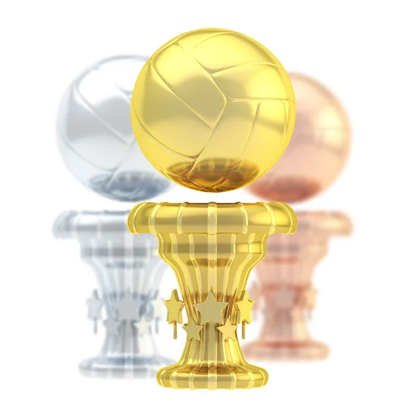 Award volleyball sport trophy cup — Stock Photo, Image