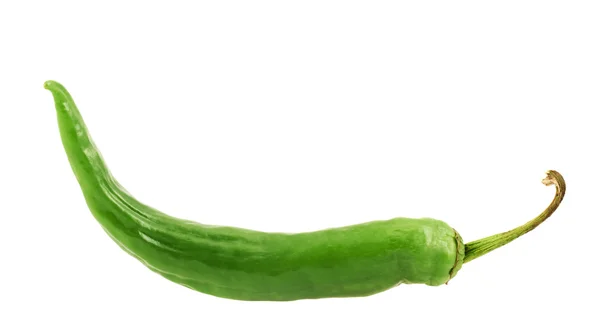 Grüne Chilischote isoliert — Stockfoto