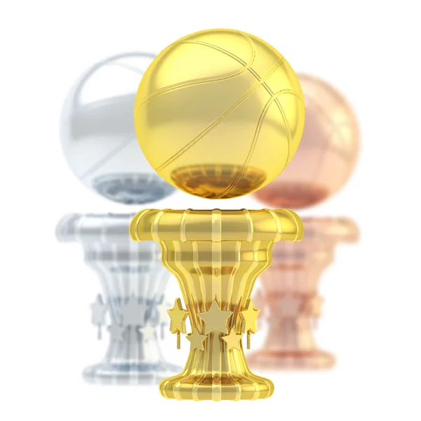 Award basketball sport trophy cup — Stock Photo, Image
