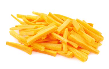 havuç dilimleri izole yığını