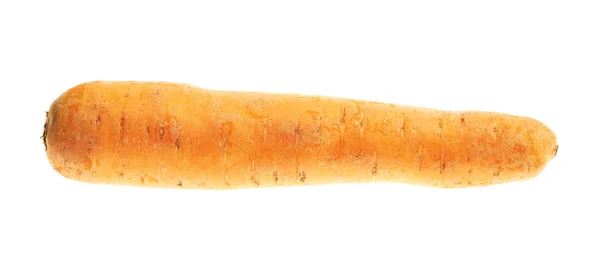 Ungeschälte Karotte isoliert — Stockfoto