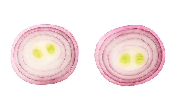 Red onion's cutaway isolated — Stock Photo, Image