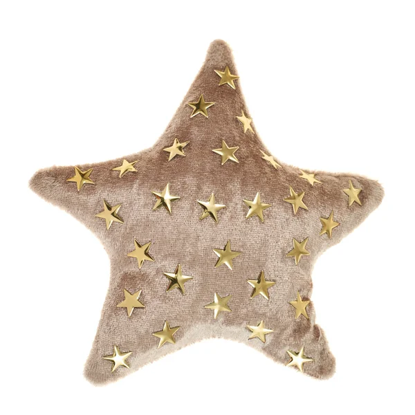 Peluche de almohada marrón estrella en forma de juguete — Foto de Stock
