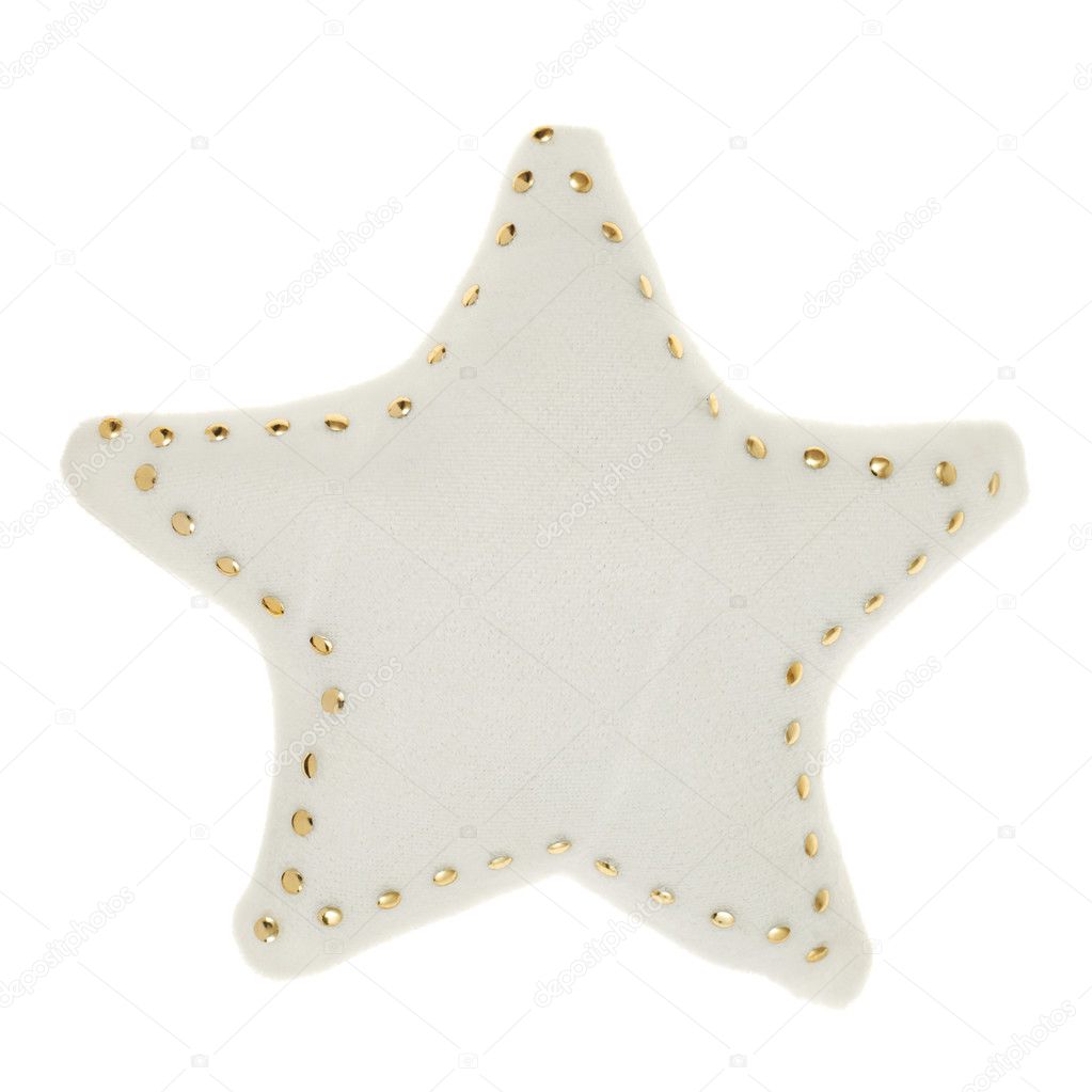 White star shaped decoration