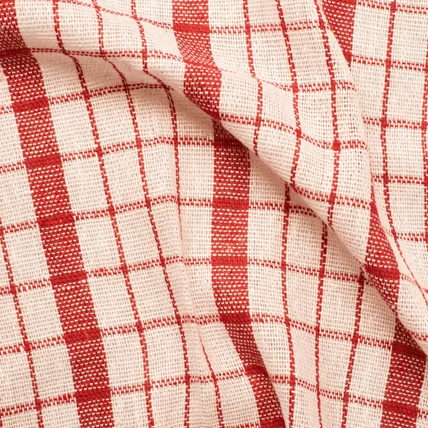 Checkered fragmentu tkaniny — Zdjęcie stockowe
