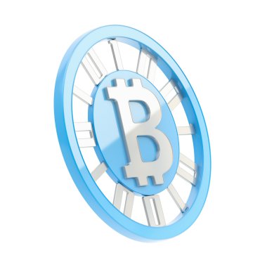 izole bitcoin para birimi sembolü sikke