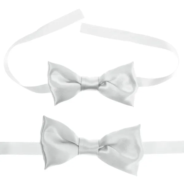 White bow tie isolated — Stock Photo, Image