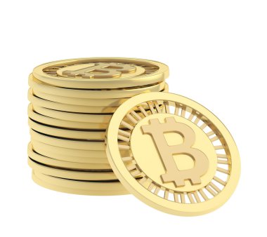 bitcoin para sikke yığını