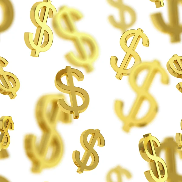 Seamless background made of dollar signs — Stock Photo, Image