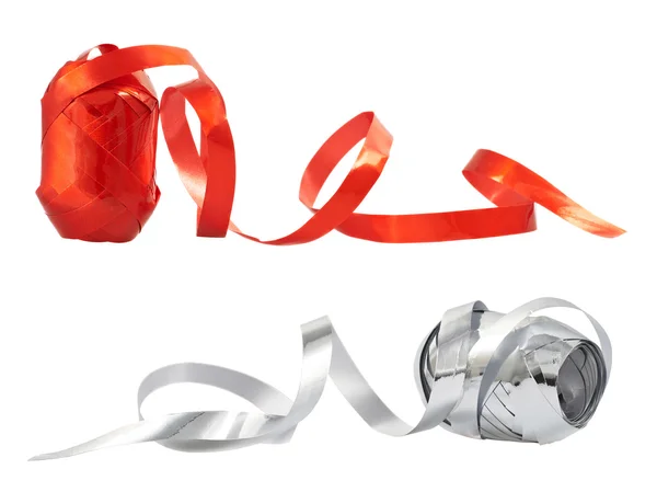 Decorational ribbon tape reel isolated — Stock Photo, Image