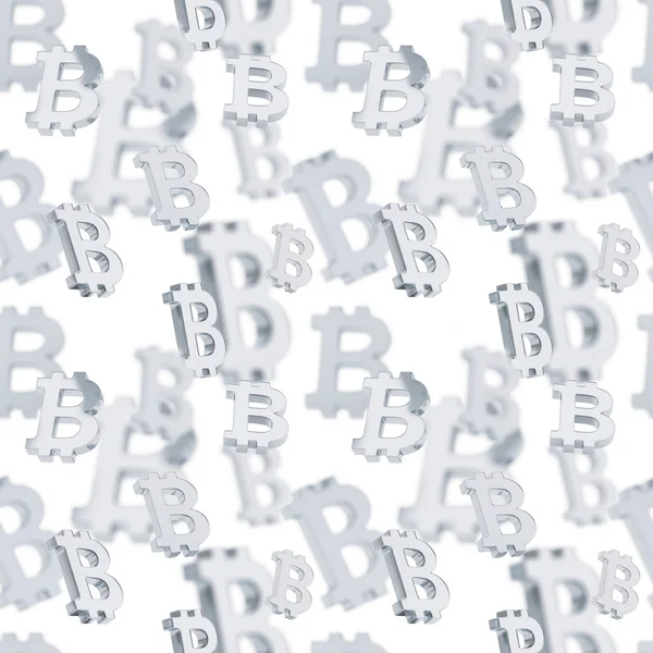 Seamless background made of bitcoin signs — Stock Photo, Image