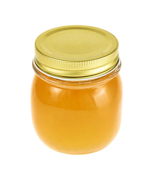 Closed honey jar — Stock Photo, Image