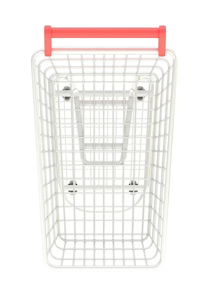 Metal shopping cart — Stock Photo, Image