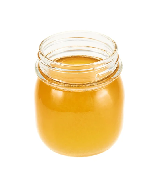 Opened honey jar — Stock Photo, Image