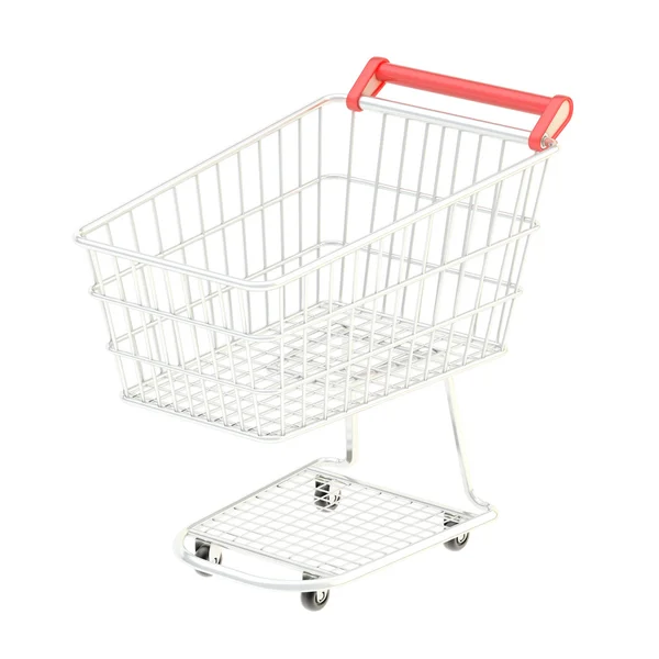 Carrello shopping in metallo — Foto Stock