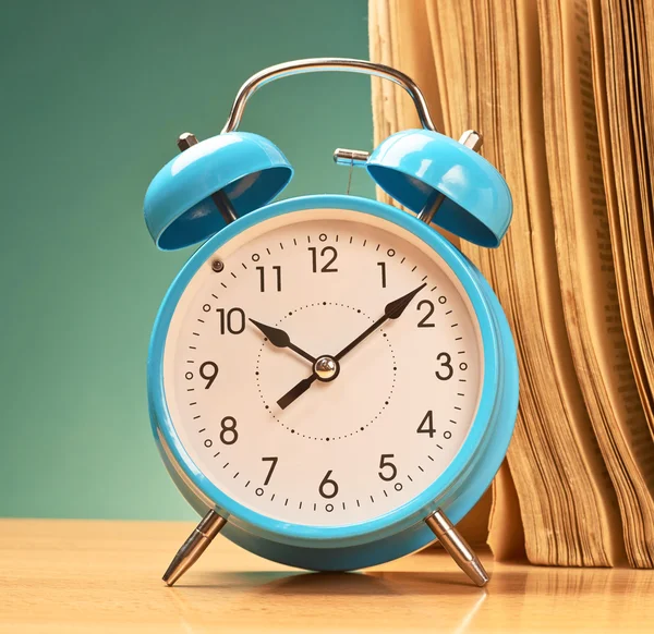 Blue alarm clock — Stock Photo, Image