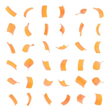 konfeti parlak pul izole