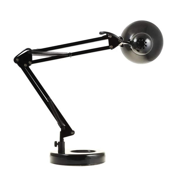 Black reading table lamp — Stock Photo, Image