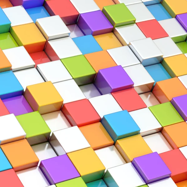 Abstrakt komposition av kuben block — Stockfoto