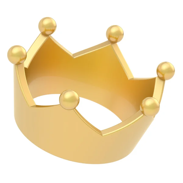 Golden crown isolated — Stock Photo, Image