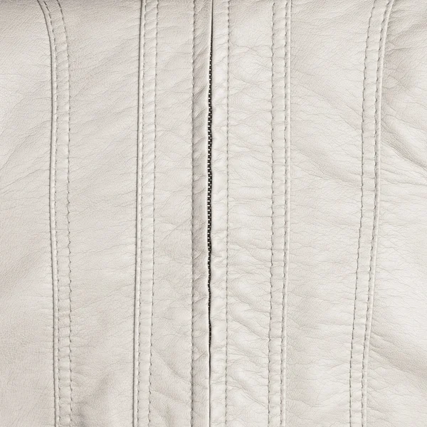Leather texture with a zipper — Stock Photo, Image
