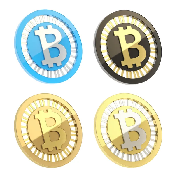 Bitcoin currency symbols coin isolated — Stock Photo, Image