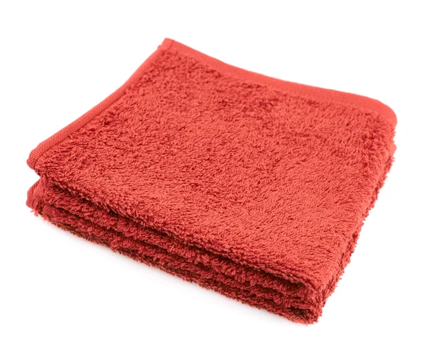 Folded terry towel isolated — Stock Photo, Image