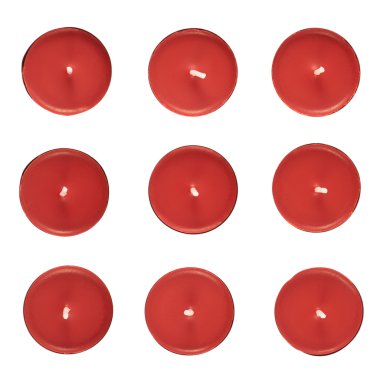 dokuz yuvarlak mumlar