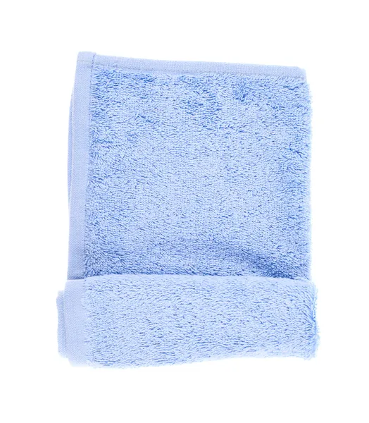 Složený froté ručník, samostatný — Stock fotografie
