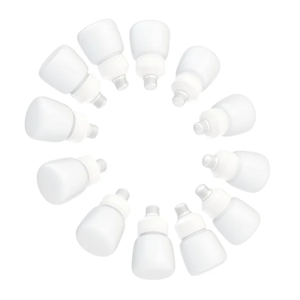 Multiple bulbs forming a circle — Stock Photo, Image