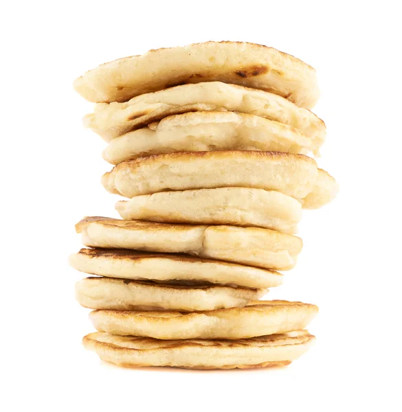 Stack of pancakes isolated — Stock Photo, Image
