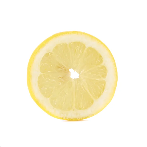 Round lemon slice isolated — Stock Photo, Image