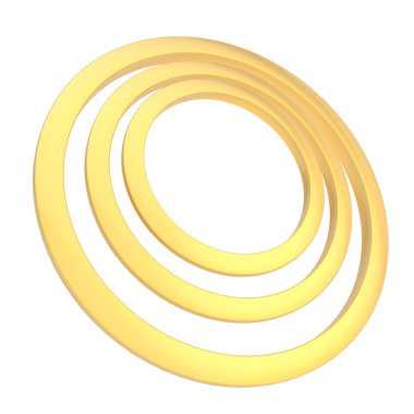 üç yüzük yuvarlak çerçeve