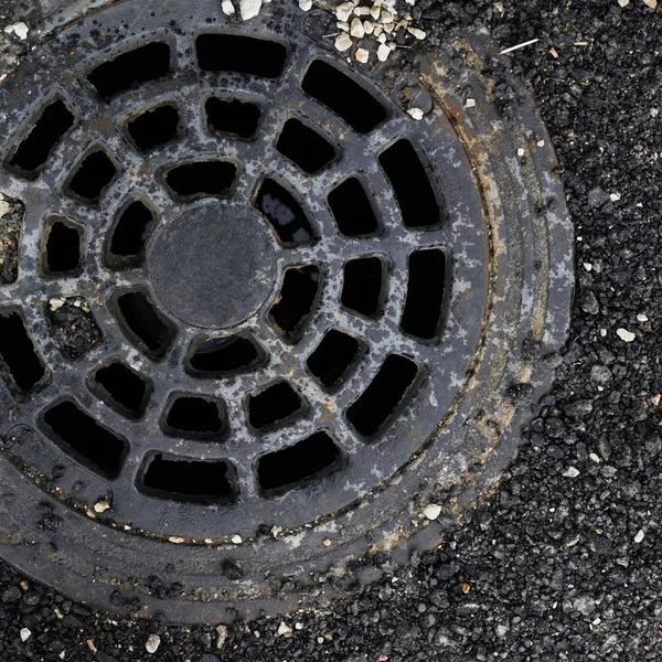 Manhole cover composition — Stock Photo, Image