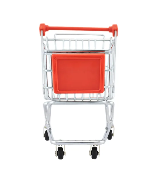 Malý nákupní vozík, samostatný — Stock fotografie