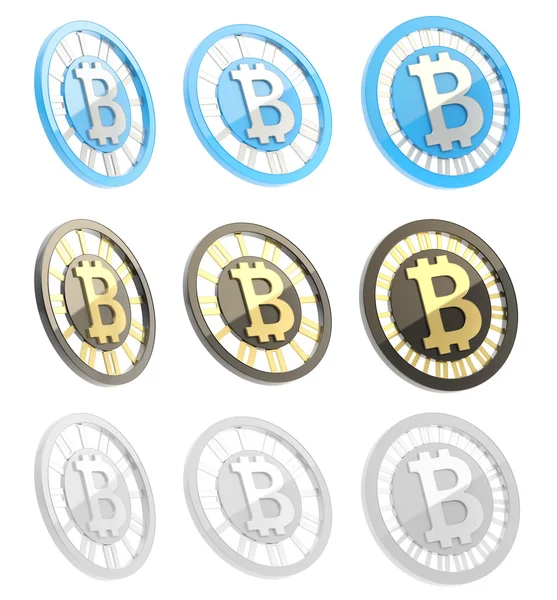 izole bitcoin para birimi sembolü sikke