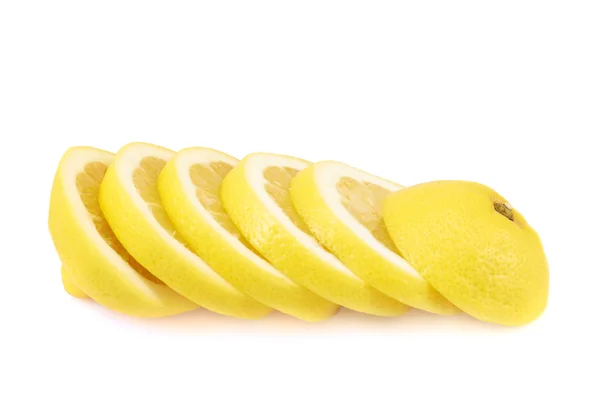 Limon dilimleri oluşturma — Stok fotoğraf
