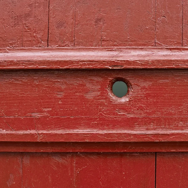 Fragmento de cerca de madeira pintado — Fotografia de Stock