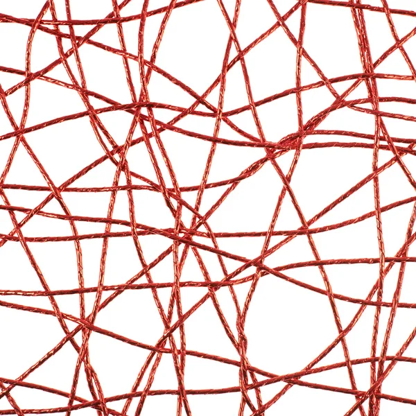 Abstract composition of the red threads — Stock Photo, Image