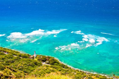 Deniz feneri overlook diamond head, hawaii from