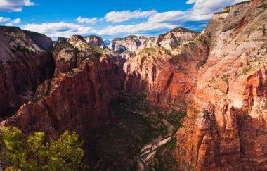üstünde belgili tanımlık tepe-in melek iniş iz zion national Park, utah güzel manzara