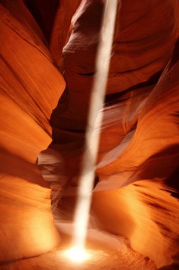 antilop Kanyonu, arizona, ABD inanılmaz ışık demeti