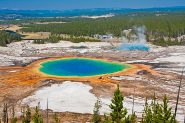 The World Famous Grand Prismatic Spring in Yellowstone National Park clipart