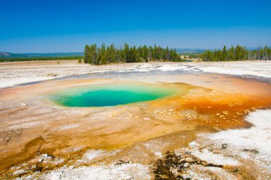 güzel mavi kaplıca havuzu yellowstone Milli Parkı